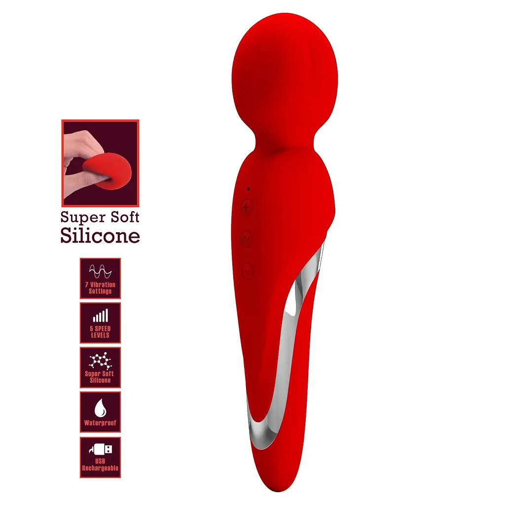 Вібромасажер PRETTY LOVE - Walter, 5 levels of speed control 7 vibration functions, Silicone ABS, US PRETTY LOVE BI-014622-2 102043 - фото 4
