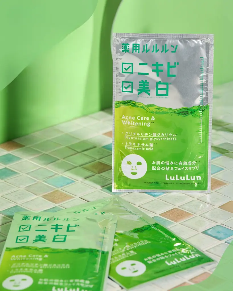 LULULUN Medicated Whitening Acne Care Mask відбілююча лікувальна маска проти акне на обличчі, 1 шт - фото 3