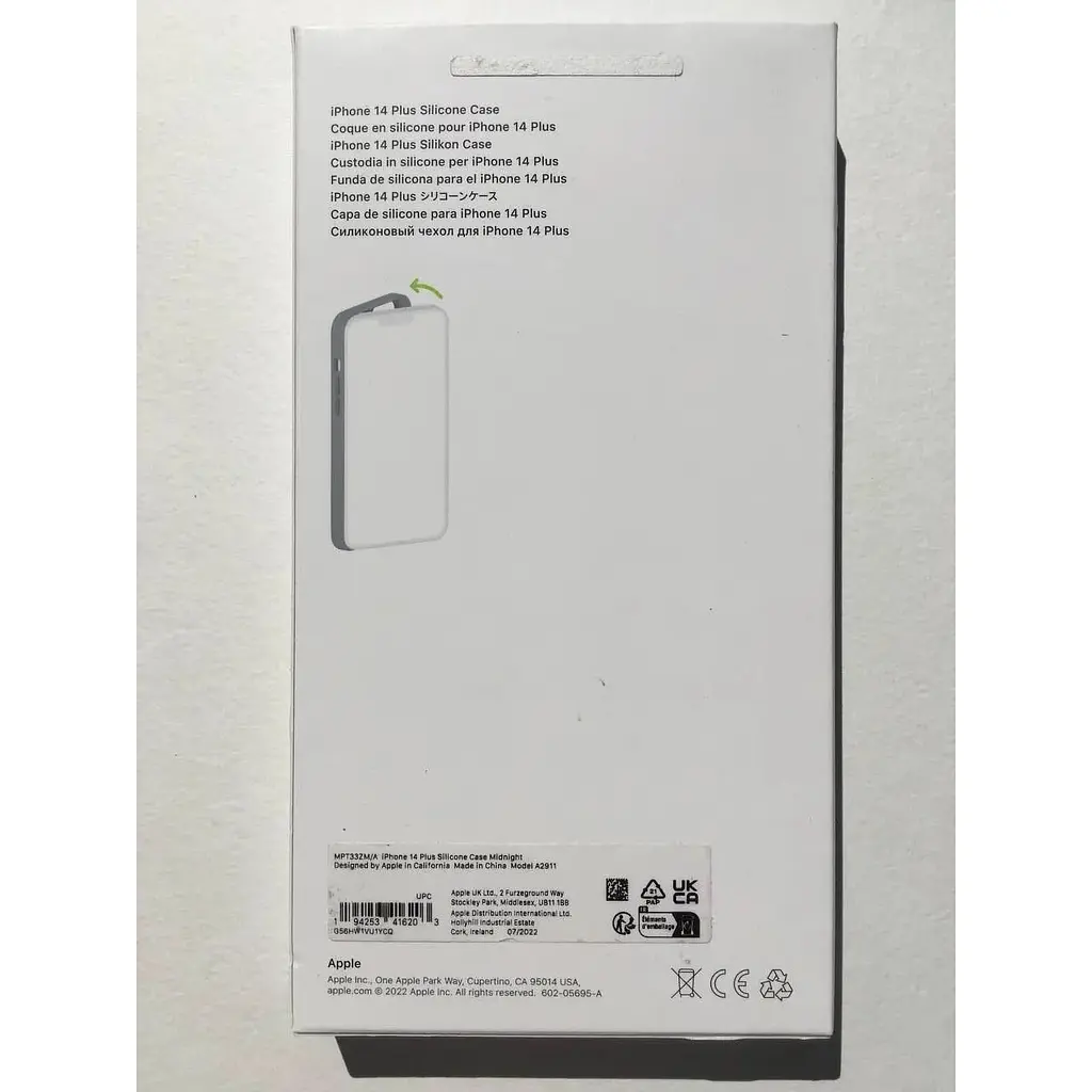 Оригінальний силіконовий чохол Apple Silicone Case MagSafe для iPhone 14 Plus/15 Plus Midnight (MPT33ZE/A) - фото 4