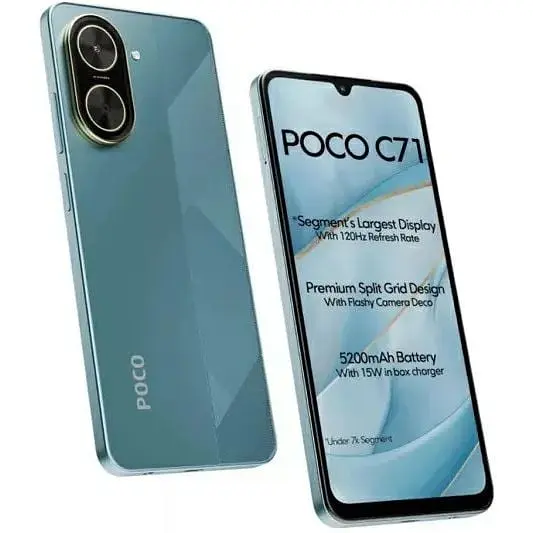 Смартфон Xiaomi Poco C71 4/128GB Blue (with charger) (Global Version) - фото 5