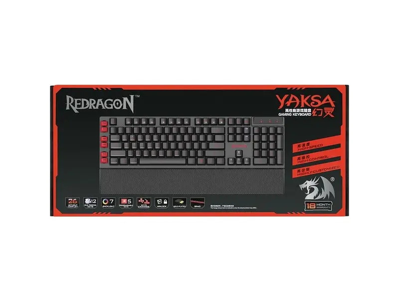 Клавіатура REDRAGON Yaksa K505 USB UKR Black (70392) - фото 4