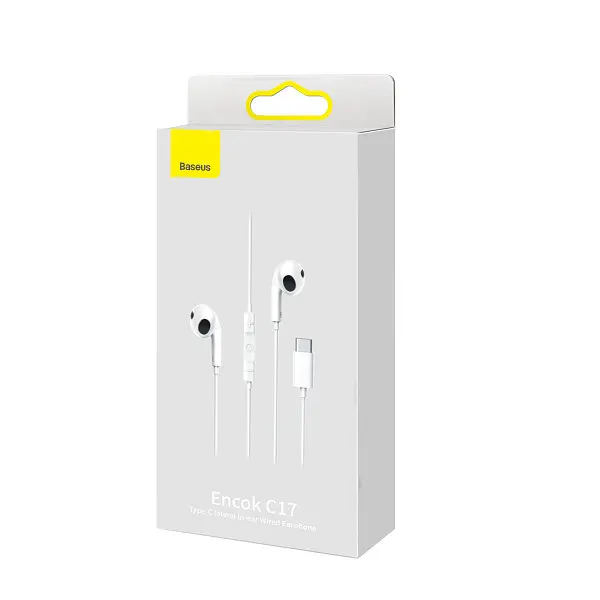 HF Baseus Encok C17 Type-C +мікрофон white (NGCR010002) - фото 7