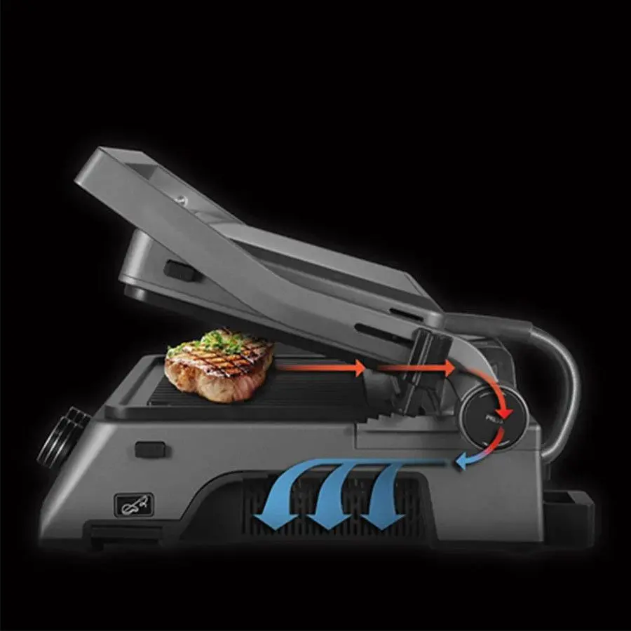 Електрогриль POLARIS PGP 7003 SMOKELESS Графітовий - фото 2