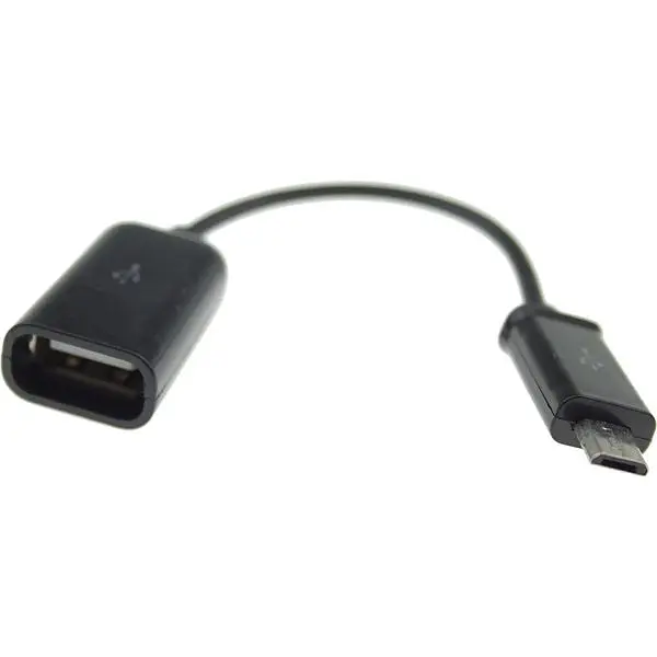 Кабель Toto TKZ-01 OTG cable micro USB 0.16m Black - фото 3