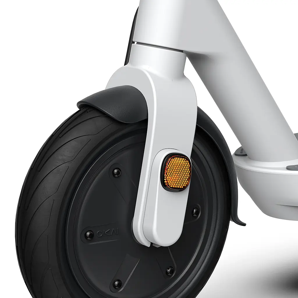 Електросамокат OKAI ES10-NEON Lite White 9", 300(600)W, 7.8Ah, 30km, 25km\h, 20%, NFC, App, 15kg (ES10-W) - фото 8