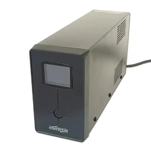 Джерело безперебійного живлення EnerGeni EG-UPS-032, LCD дисплей, USB порт, 850 ВA, чорний колір (EG-UPS-032)