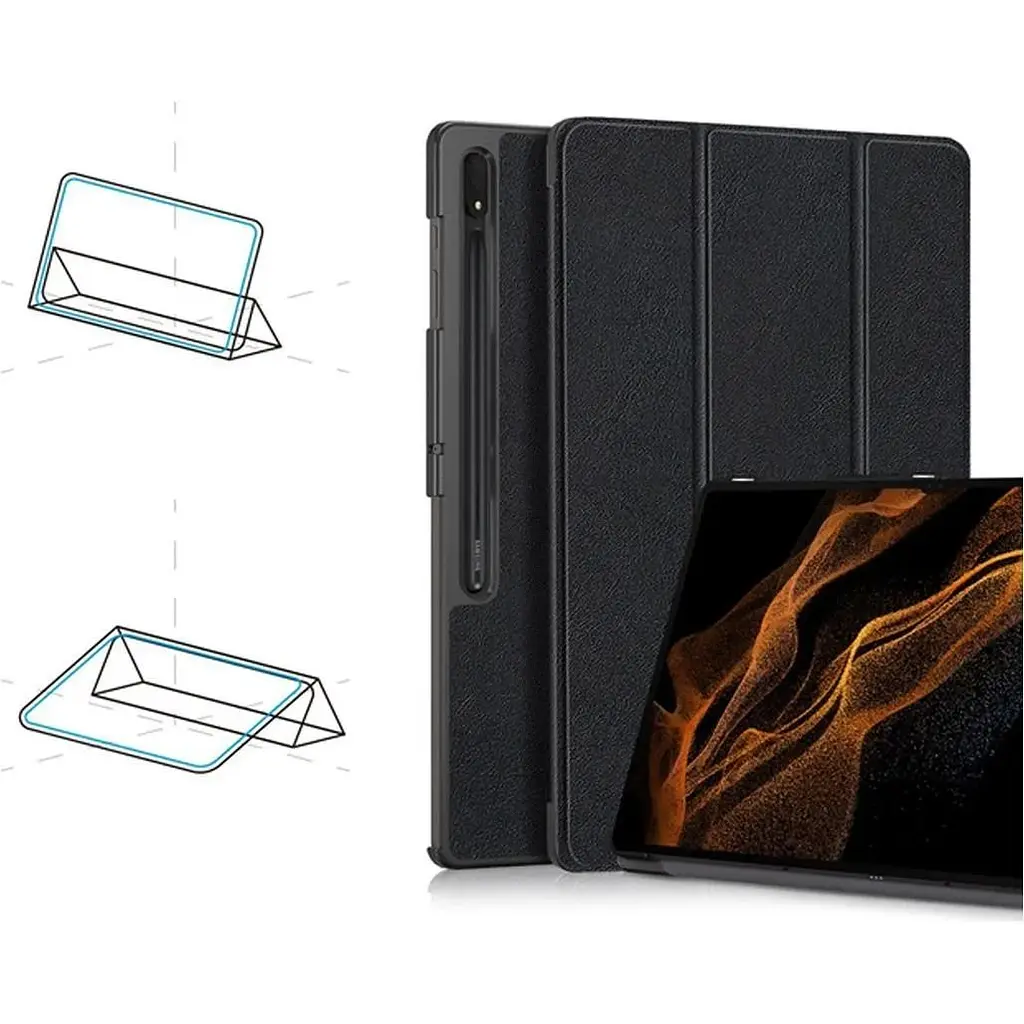 Чохол-книжка ArmorStandart Smart Case для Samsung Tab S8 Ultra / S9 Ultra / S10 Ultra Black (ARM61445) [121644] - фото 4