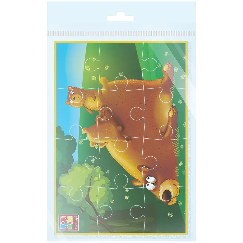 М'які пазли Vladi Toys Малюк зможе А5 Ведмежата 12 елементів (VT1103-98) - фото 2