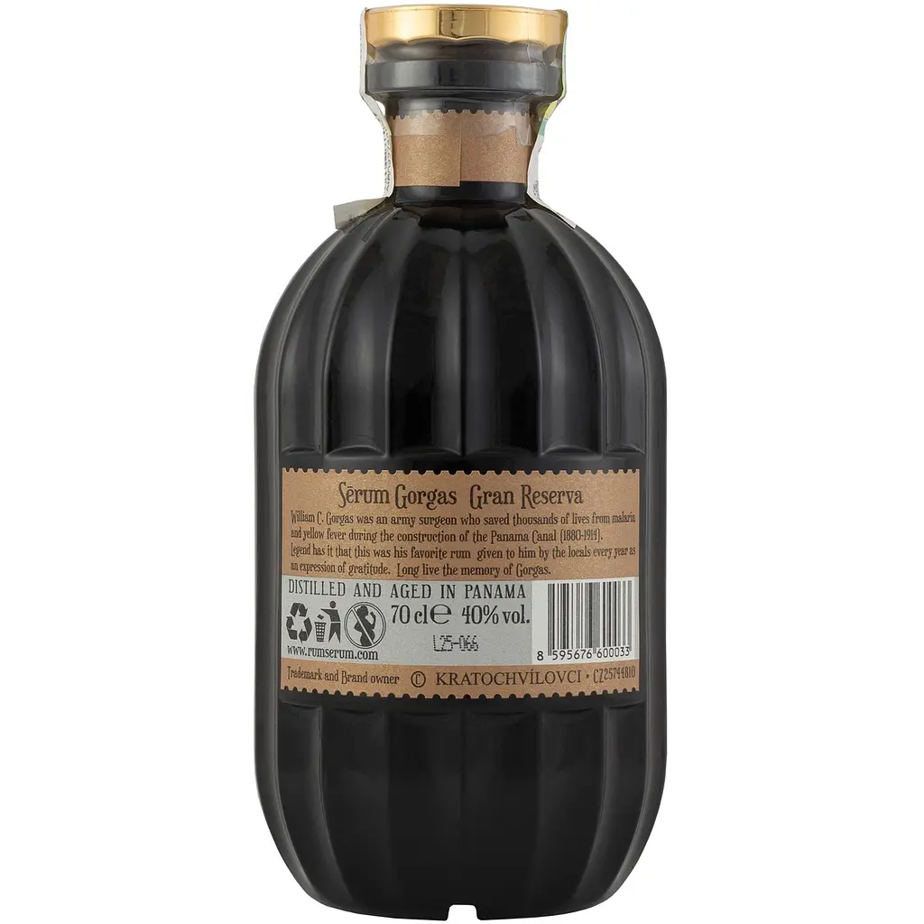 Ром Serum Gorgas Gran Reserva витриманий 40% 0.7 л - фото 4