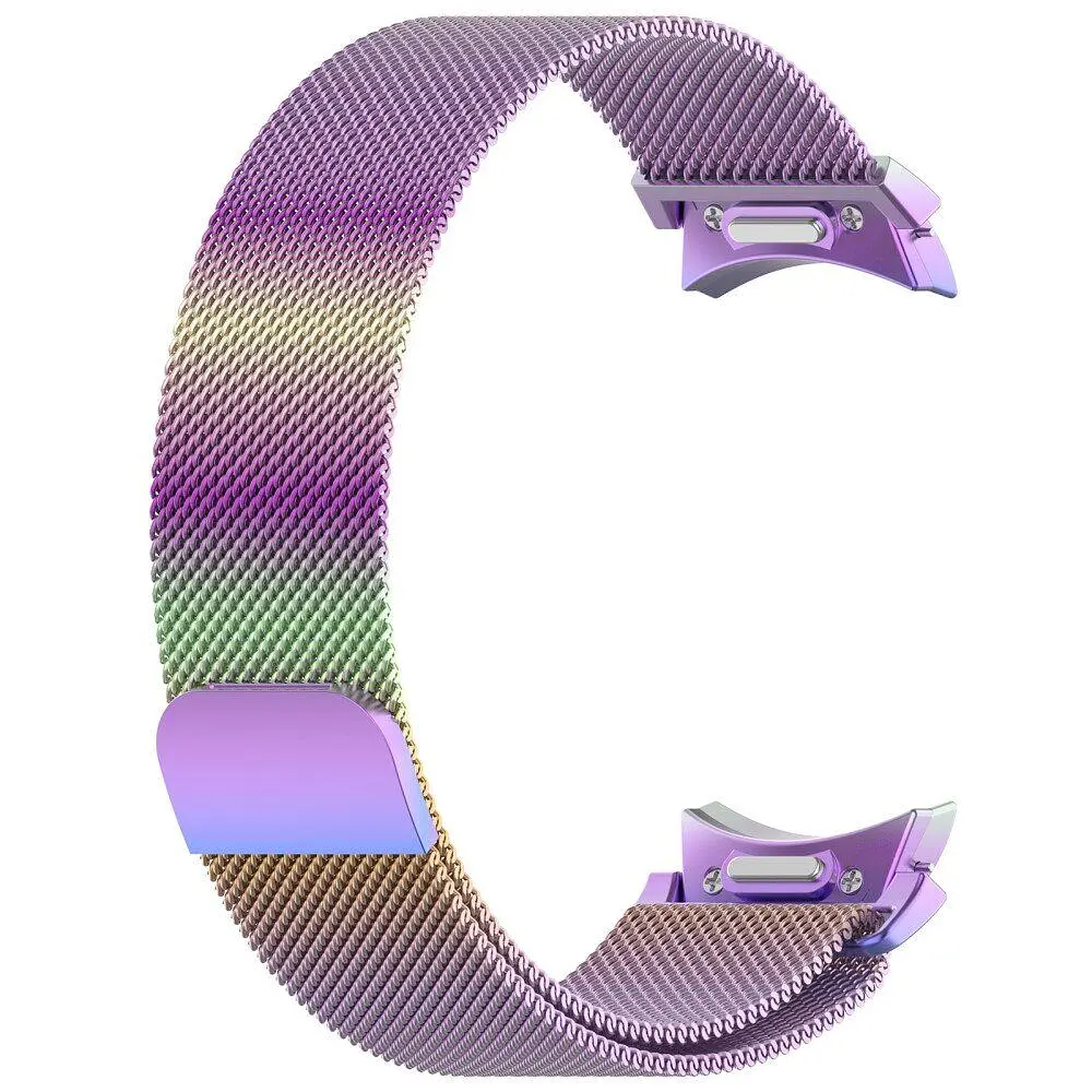 Ремінець для Samsung Galaxy Watch 5 44mm - Colorful ширина кріплення 20мм металевий Watchbands Milanese Button (W42-4WB49291188) - фото 3