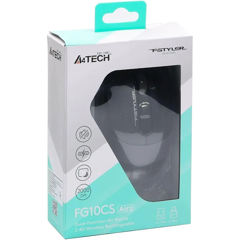 Миша A4Tech Fstyler FB10CS Wireless Stone Grey (4711421997904) - фото 8