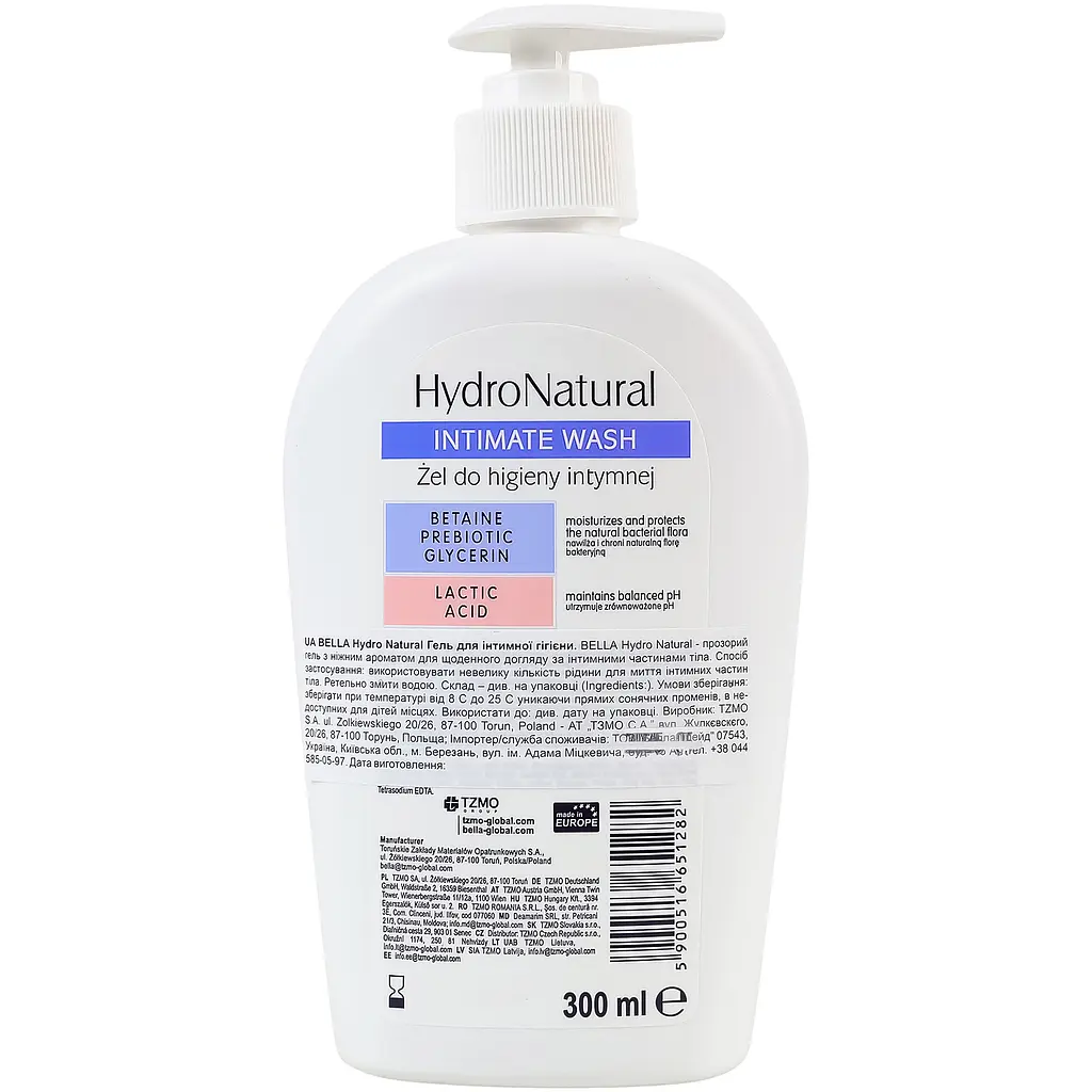 Гель для інтимної гігієни Bella Hydro Natural, 300 мл (BE-D05-B300-008) - фото 3