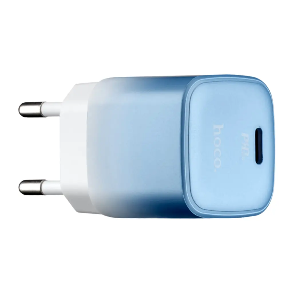 МЗП Hoco C101A single port PD20W charger ( EU ) Ice Blue
