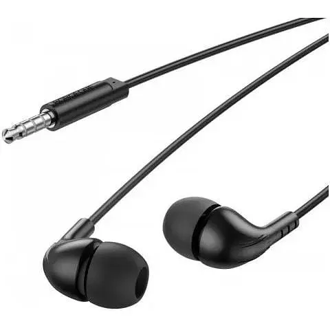 Навушники Borofone Craft універсальні earphones with mic BM83 чорні - фото 3