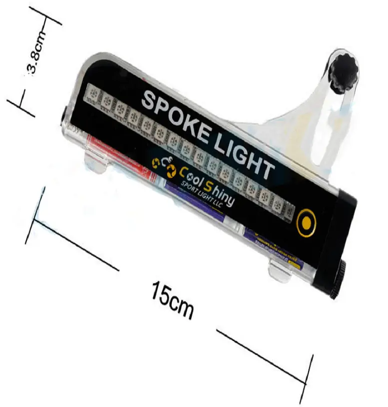 Велосипедная разноцветная светодиодная подсветка колес велосипеда Spoke Light 21 вело узор - фото 10