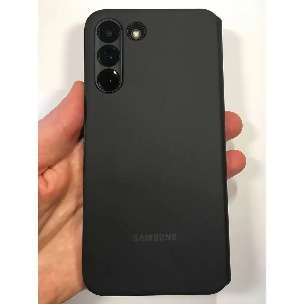 Оригінальний чохол-книжка Samsung Smart Clear View Cover для Galaxy S22 Plus (6.6") Чорний EF-ZS906CBEGRU - фото 7