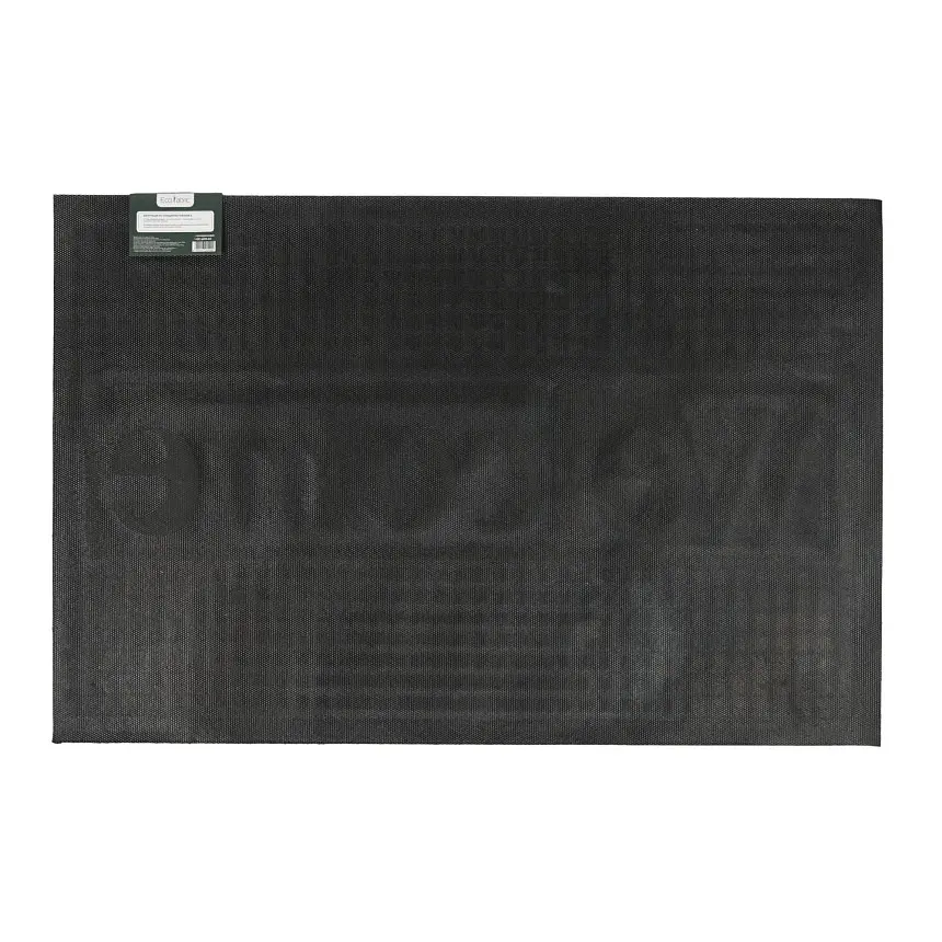 Килимок придверний Eco Fabric Welcome без кромки чорний 60 х 90 см (6090-010) - фото 4
