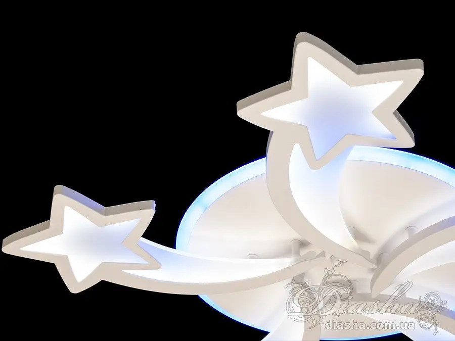 Світлодіодна люстра з пультом для дитячої кімнати Diasha 8163/5WH LED 3color, 85W - фото 2