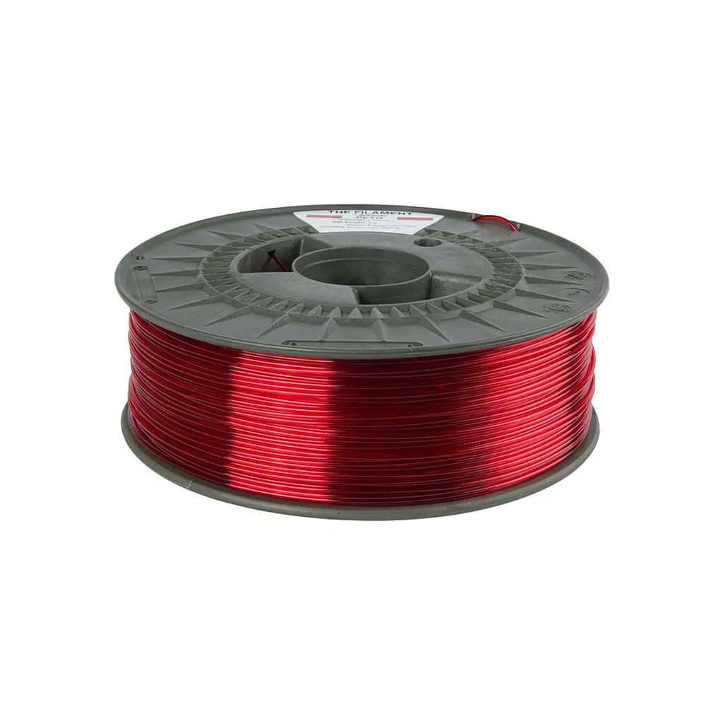 Пластик для 3D-принтера The Filament PETG 1.75 мм TRANSPARENT RED 1 кг (TF-24028) - фото 2