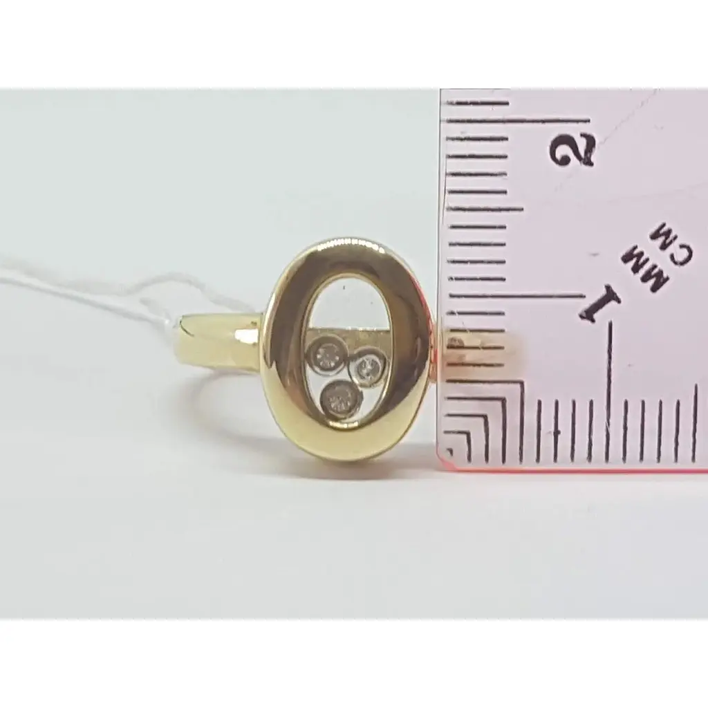 Золотое кольцо Столичная Ювелирная Фабрика с фианитами. 150852Ж 18,5 - фото 4