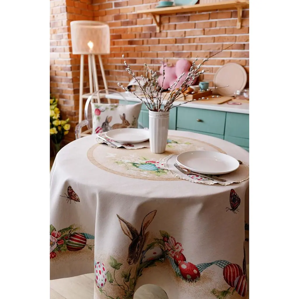 Скатертина Прованс Веснянка кругла Dх180 см (34149) - фото 4
