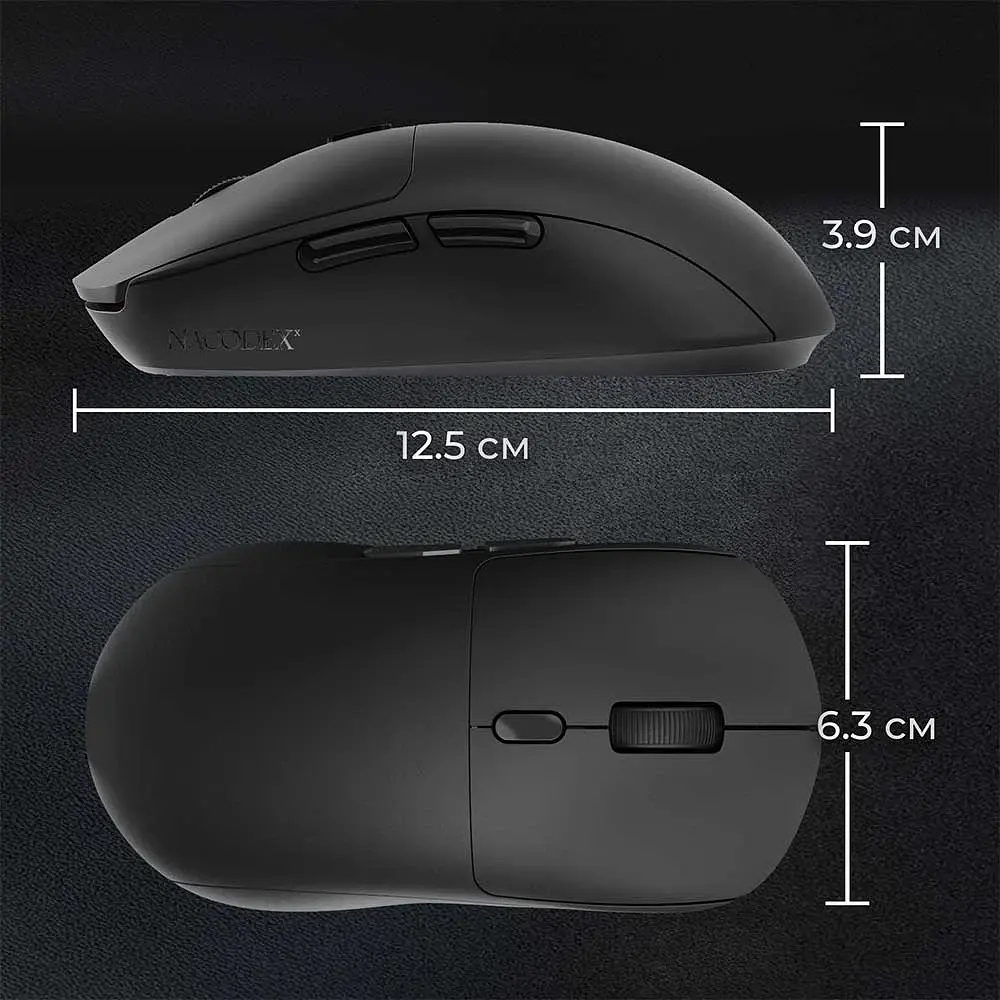 Bluetooth миша Ajazz NJ07 MC Wireless/Bluetooth/USB Nacodex Black (NJ07-MC-B) UA - фото 6