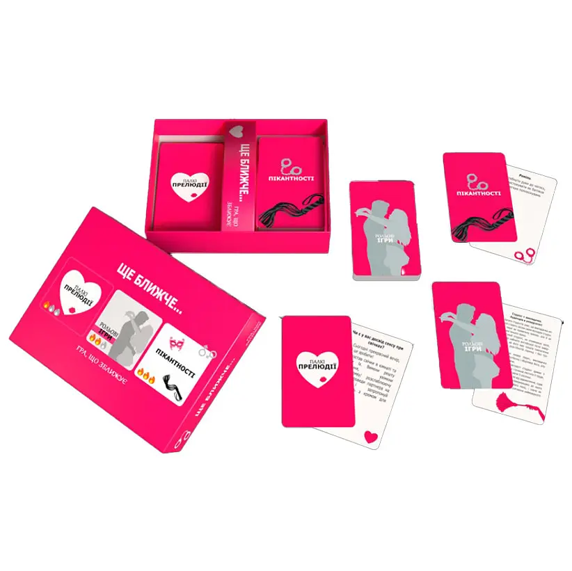 Карточная игра "Еще ближе" Bombat 800439, 100 карт заданий, правила игры на украинском языке - фото 2