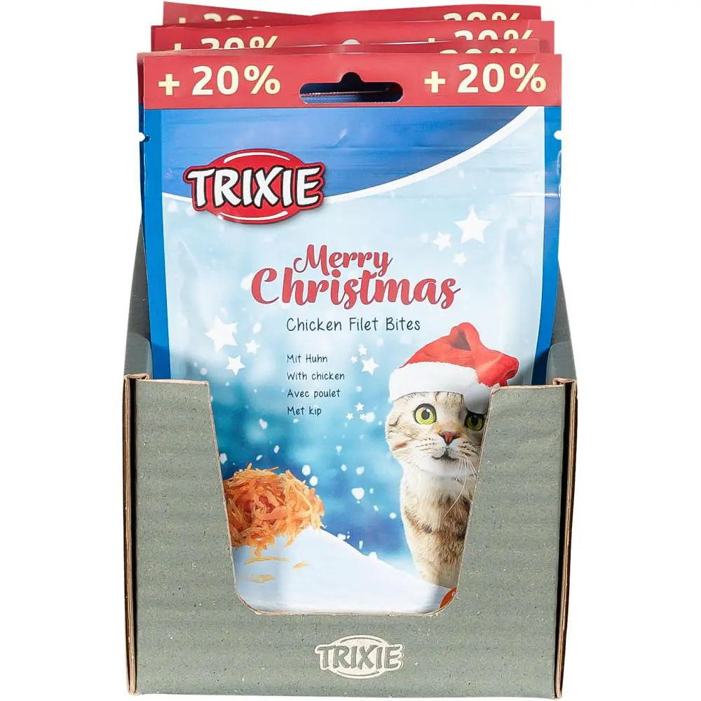 Лакомство Trixie Xmas PREMIO Кусочки с куриным филе для кошек, 60 г
