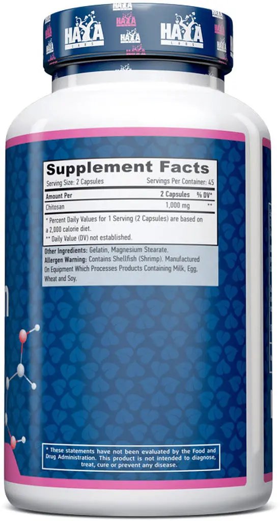 Натуральная добавка Haya Labs Chitosan 500 mg, 90 капсул - фото 2