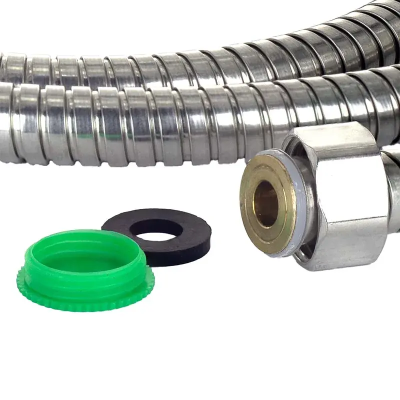 Шланг для душа 1/2" SS розтяжний з підшипником 150-180см AQUATICA XB-9353 (9792040) - фото 4
