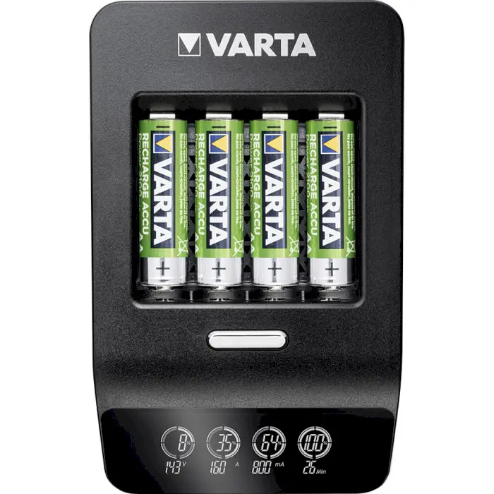Зарядний пристрій Varta LCD Ultra Fast Plus Charger + 4xAA 2100 mAh (57685101441) - фото 2