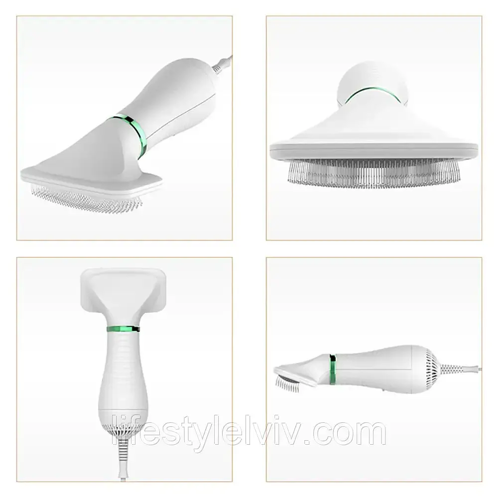 Фен-гребінець для вовни PET GROOMING DRYER WN-10 / Інструменти для грумінгу Переваги: 2 в 1 фен для волосся для домашніх тварин - фото 3