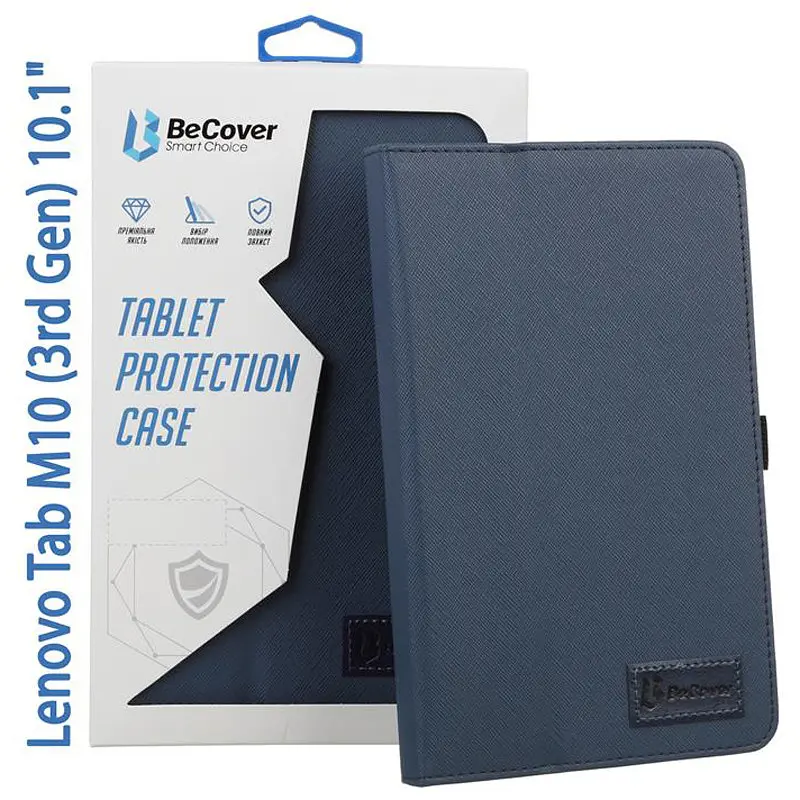 Чохол-книжка BeCover Slimbook Lenovo Tab M10 TB-328F (3rd Gen) 10.1 Насичено-синій (708340) - фото 3