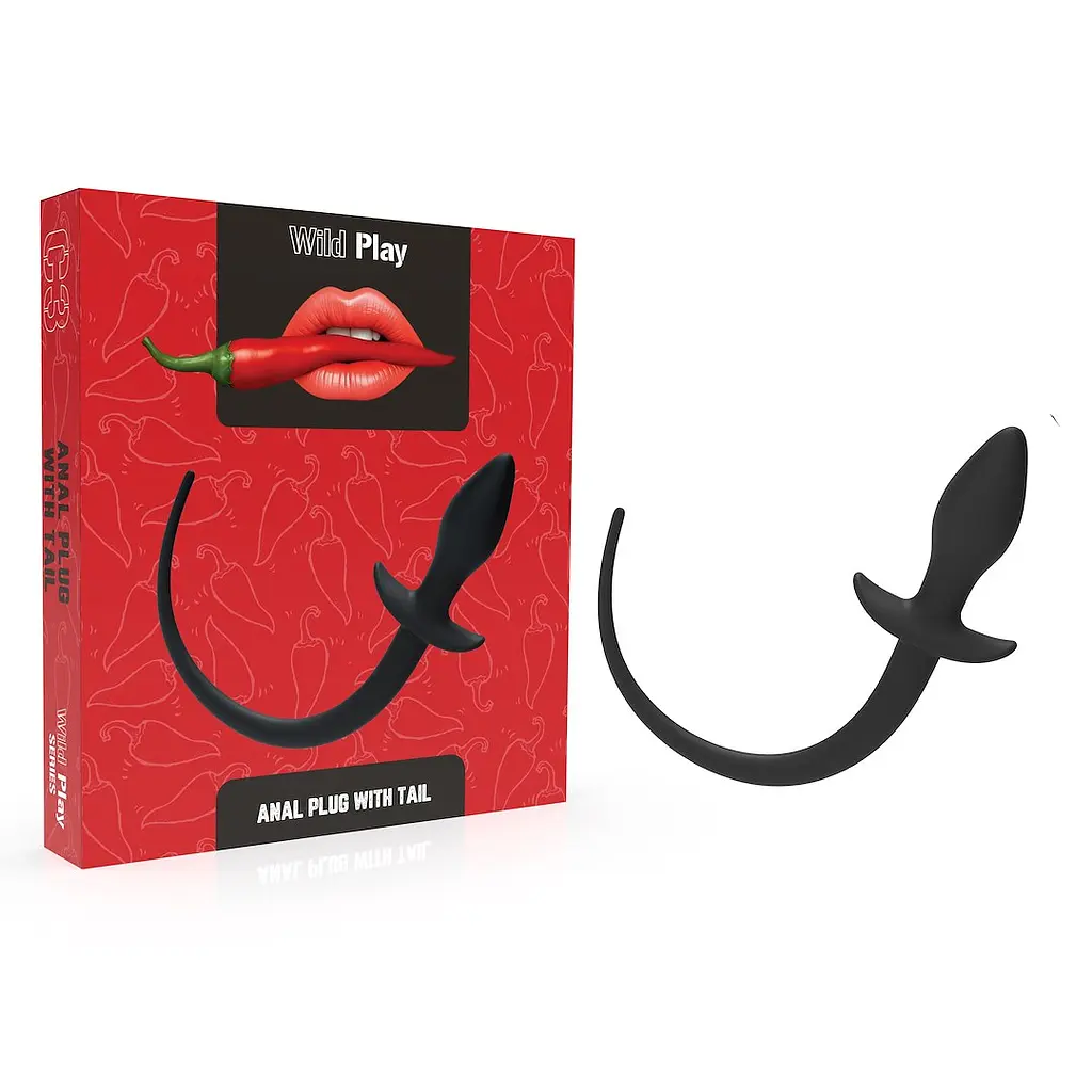 Анальна пробка Erospace Wild Play C3 16.9 см (чорний) - фото 7