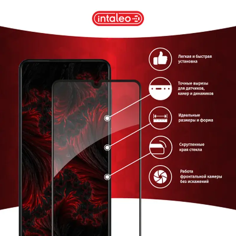 Скло захисне Intaleo Full Glue Samsung M22 (1283126517471) - фото 3