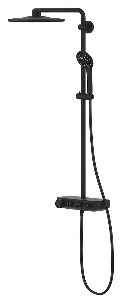 Душевая система с термостатом Grohe Euphoria Smart Control System 310 Duo 22120KF0, Черный матовый - фото 4