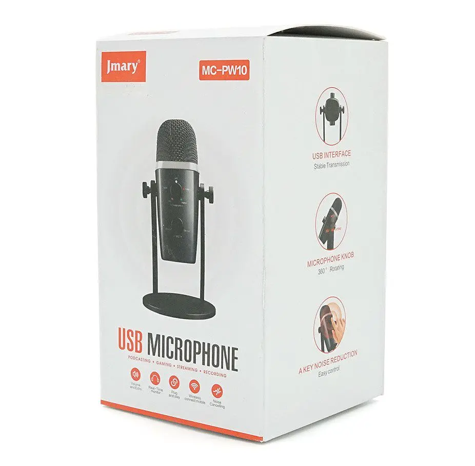 Професійний студійний конденсаторний мікрофон Jmary MCPW10 USB Black - фото 3