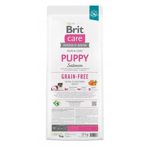 Сухий корм Brit Care Dog Grain-free Puppy для цуценят, беззерновий з лососем, 12 кг - фото 5