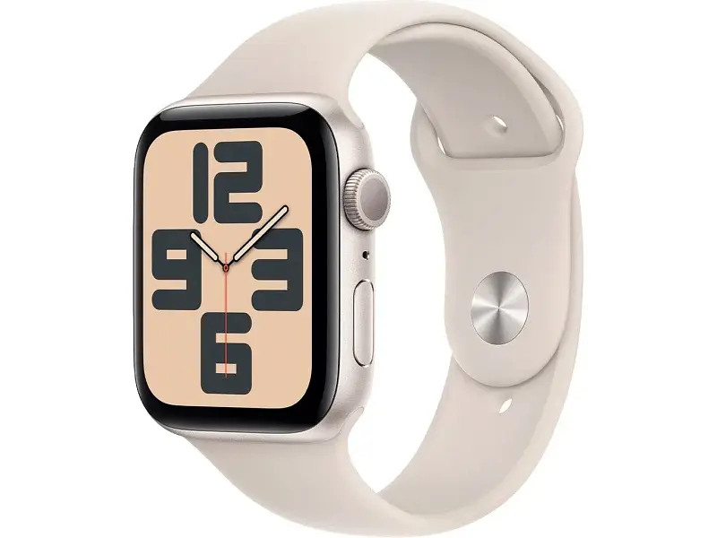Смарт-годинник Apple Watch SE 2 GPS 44mm Starlight Aluminium Case with Starlight Sport Band S/M (MRE43)
