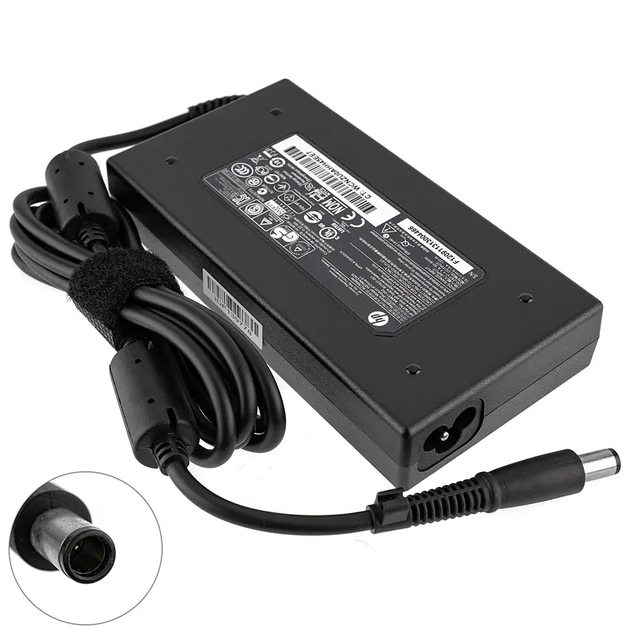 Блок живлення для ноутбука HP 19.5V, 6.15A, 120W, 7.4x5.0-PIN, 3pin, black (без кабеля) - фото 2