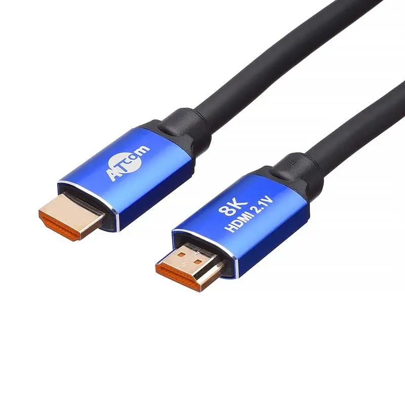Кабель Atcom HDMI - HDMI V 2.1 (M/M), 2 м, Black/Blue (88888) - фото 2