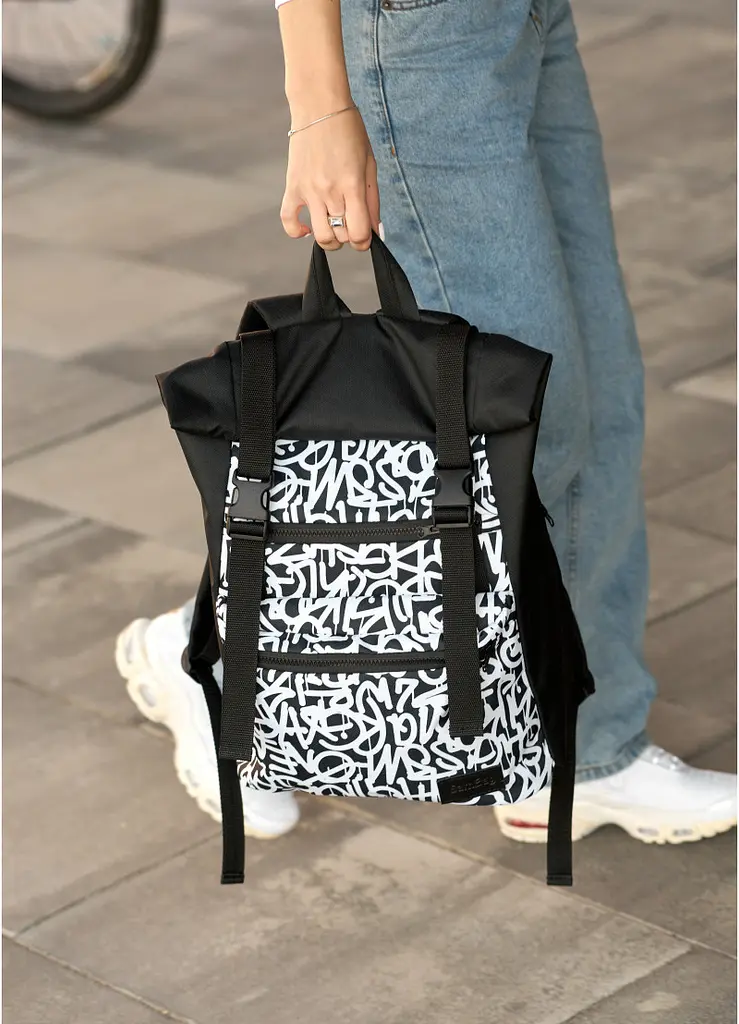 Жіночий рюкзак Sambag ROLLTOP GRAPHITY 41 x 30 x 16 см (24238715) - фото 9