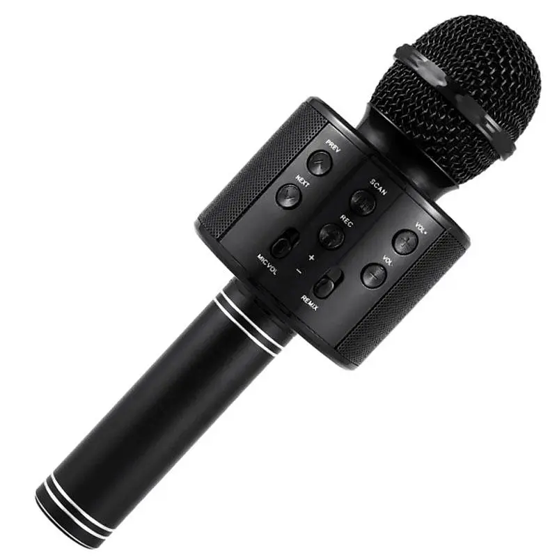 Караоке Мікрофон-колонка WS858 Black Epik teh0029568 - фото 2