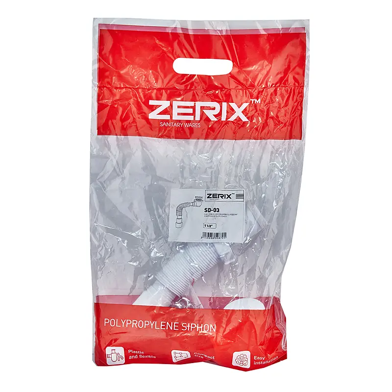 Сифон для душевого поддона Zerix SD-03 автоматический Click-Clack, выпуск 70 мм, 1 1/2″ ZX5087 - фото 2
