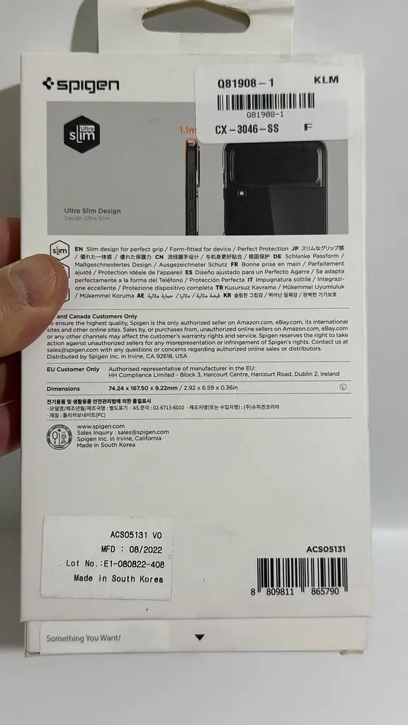 Оригінальний протиударний чохол для Samsung Galaxy Z Flip4 Spigen Ice Shield прозорий Crystal Clear (ACS05131) - фото 8