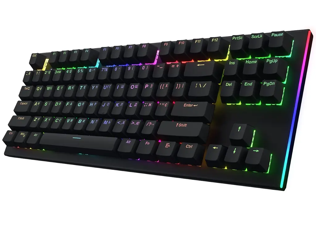 Клавиатура игровая механическая Hator HTK-550UA Black Gravity X TKL Orange - фото 3