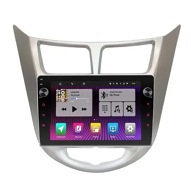 Штатна автомагнітола XPRO Hyundai Accent 2010-2016 (9") Android 10.1 4/32 біла (MER-14097_5463) - фото 6