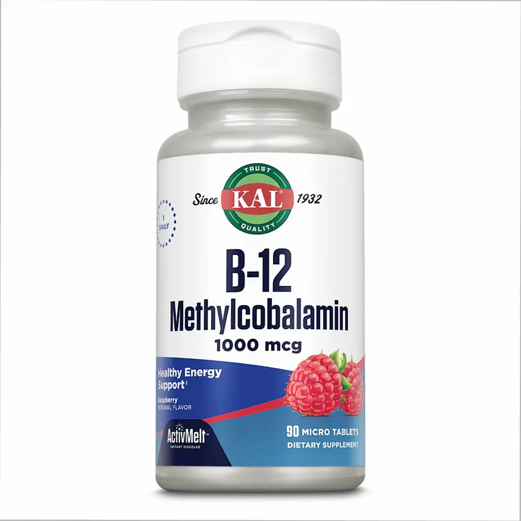 Метил B12, B12 Methylcobalamin 1000 mcg - 60 tabs Berry
