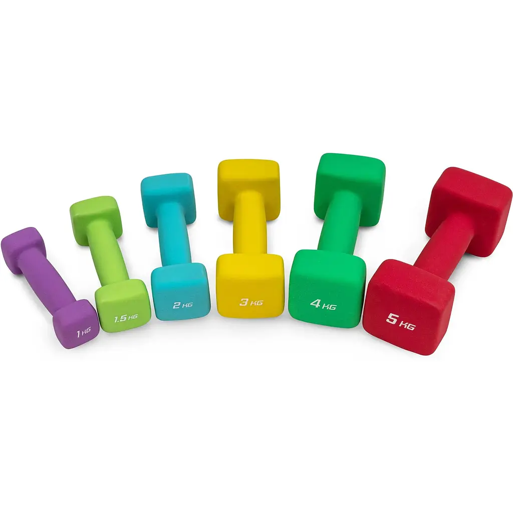 Гантели для фитнеса Hop-Sport неопреновые квадратные HS-V030DS 2х3кг - фото 4