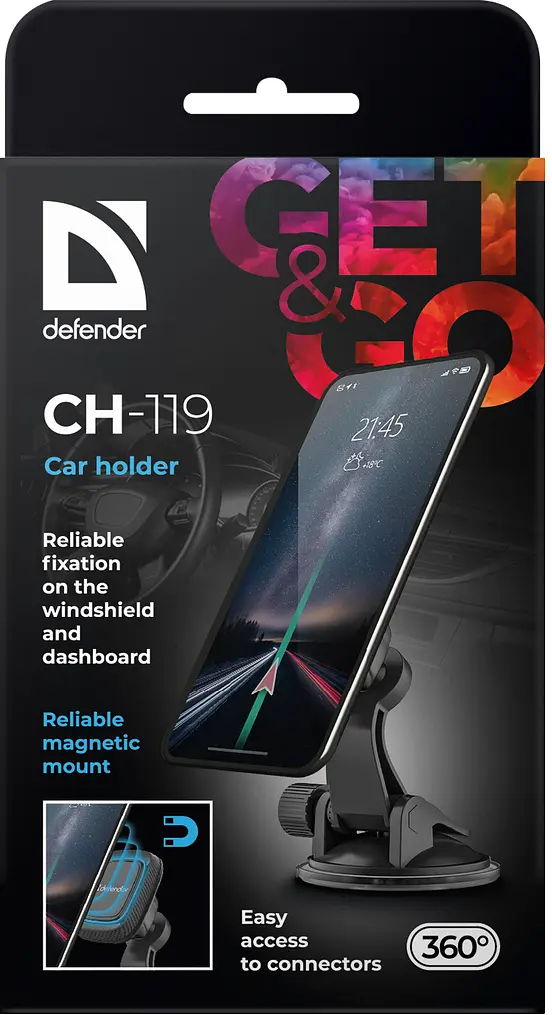 Автотримач Defender Car Holder CH-119 (29119) (6708247) - фото 8